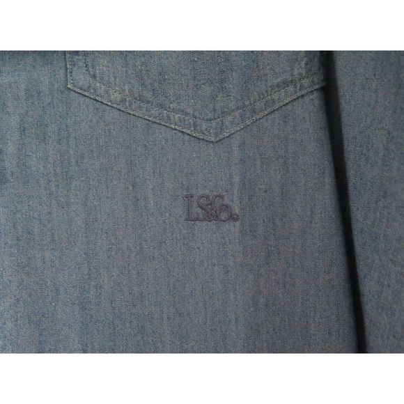 Levi's Men's Size Large Blue Oversized Casual Short Sleeve Button Up Shirt - Picture 5 of 7